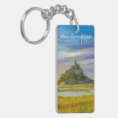 Mont-Saint-Michel, Frankrijk - Middeleeuwse Abdij Sleutelhanger (Voorkant Links)