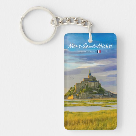 Mont-Saint-Michel, Frankrijk - Middeleeuwse Abdij Sleutelhanger (Voorkant)