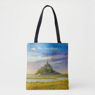 Mont-Saint-Michel, Frankrijk - Middeleeuwse Abdij Tote Bag