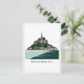 Mont Saint-Michel Frankrijk Normandië Briefkaart (Staand voorkant)