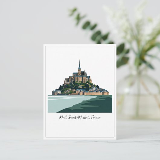 Mont Saint-Michel Frankrijk Normandië Briefkaart (Staand voorkant)
