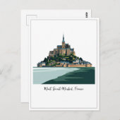 Mont Saint-Michel Frankrijk Normandië Briefkaart (Voorkant / Achterkant)