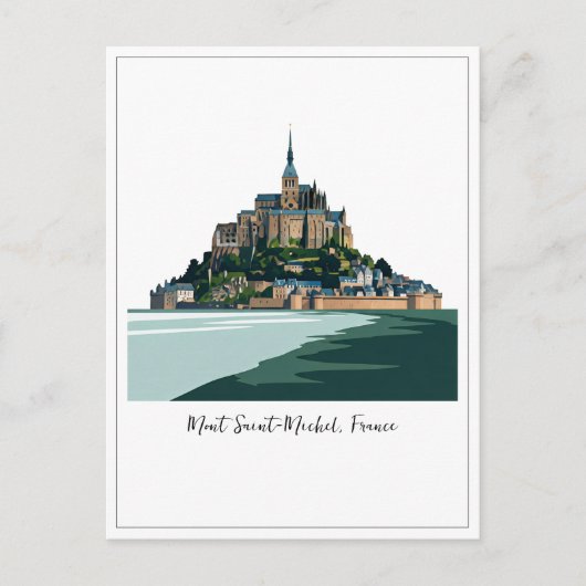 Mont Saint-Michel Frankrijk Normandië Briefkaart (Voorkant)