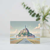 Mont Saint-Michel Frankrijk Normandië Briefkaart (Staand voorkant)