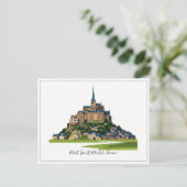 Mont Saint-Michel Frankrijk Normandië Briefkaart (Staand voorkant)