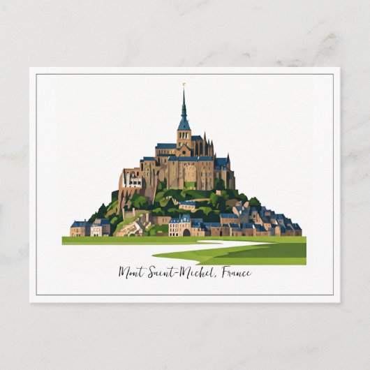 Mont Saint-Michel Frankrijk Normandië Briefkaart (Voorkant)