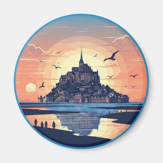 Mont Saint-Michel Frankrijk Normandië Magneet (Voorkant)