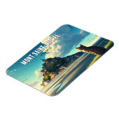 Mont Saint-Michel Frankrijk Reizen Kat Magneet (Linkerzijde)