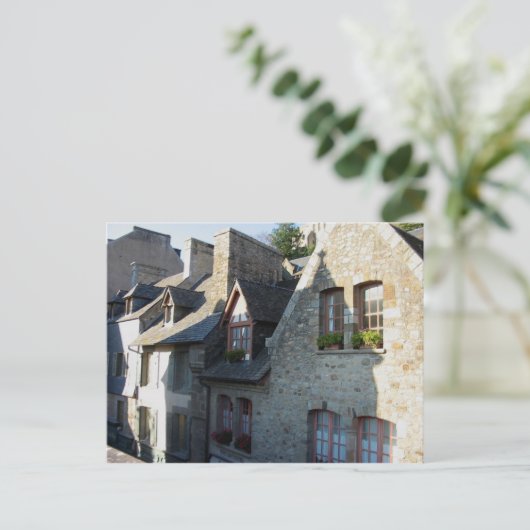 Mont-Saint-Michel. Huishoudens Briefkaart (Staand voorkant)