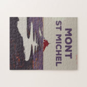 Mont Saint Michel illustration France Legpuzzel (Horizontaal)