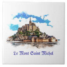 Mont Saint Michel in Normandy, Frankrijk.