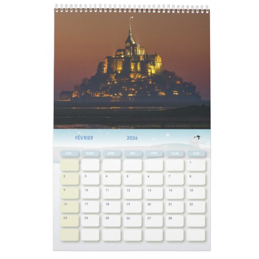 Mont Saint-Michel-kalender Kalender (Feb 2026)