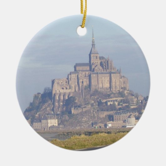 Mont Saint Michel Keramisch Ornament (Voorkant)