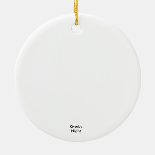 Mont Saint Michel Keramisch Ornament (Achterkant)