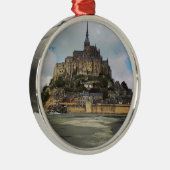 Mont Saint-Michel Metalen Ornament (Rechts)
