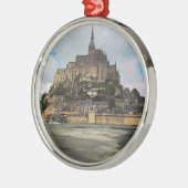 Mont Saint-Michel Metalen Ornament (Links)