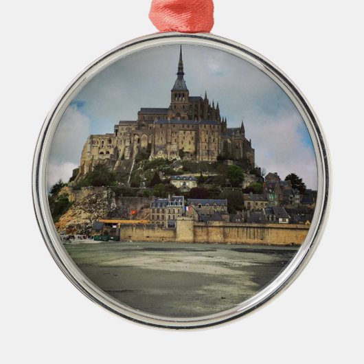 Mont Saint-Michel Metalen Ornament (Voorkant)