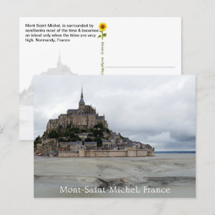 Mont-Saint-Michel, Normandië, Frankrijk - Briefkaart