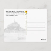 Mont-Saint-Michel, Normandië, Frankrijk - Briefkaart (Achterkant)
