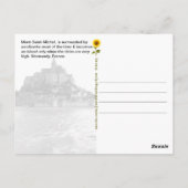 Mont-Saint-Michel, Normandië, Frankrijk - Briefkaart (Achterkant)
