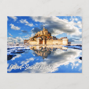 Mont-Saint-Michel, Normandië, Frankrijk Briefkaart