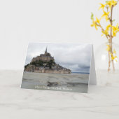 Mont-Saint-Michel, Normandië, Frankrijk - Kaart (Gele Bloem)