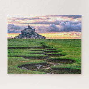Mont-Saint-Michel, Normandië, Frankrijk Legpuzzel