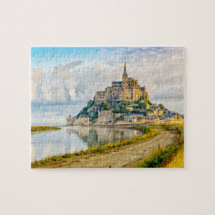 Mont-Saint-Michel, Normandië, Frankrijk Legpuzzel