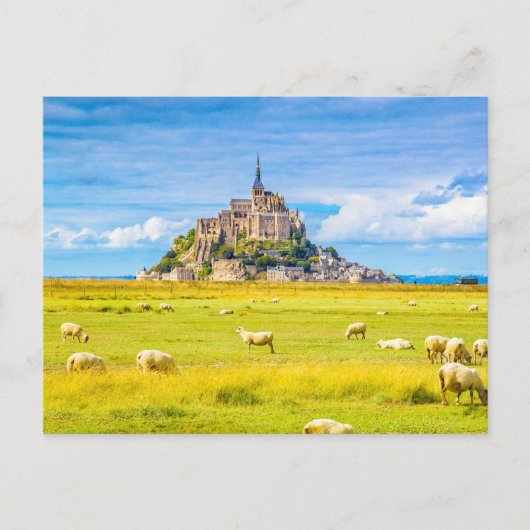 Mont-Saint-Michel, Normandy, Frankrijk Briefkaart (Voorkant)
