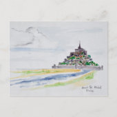 Mont Saint-Michel, Normandy, Frankrijk Briefkaart (Voorkant)