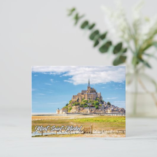 Mont-Saint-Michel, Normandy, Frankrijk Briefkaart (Staand voorkant)