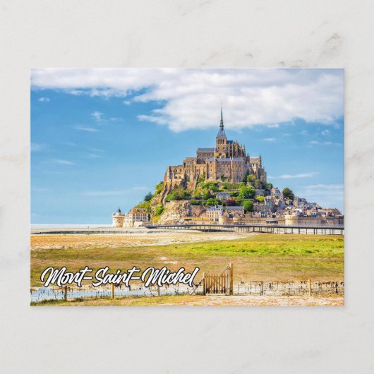 Mont-Saint-Michel, Normandy, Frankrijk Briefkaart (Voorkant)