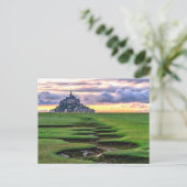 Mont-Saint-Michel, Normandy, Frankrijk Briefkaart (Staand voorkant)