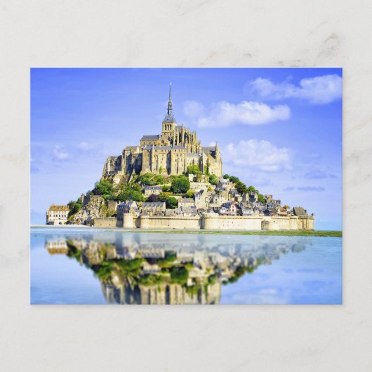 Mont-Saint-Michel, Normandy, Frankrijk Briefkaart (Voorkant)