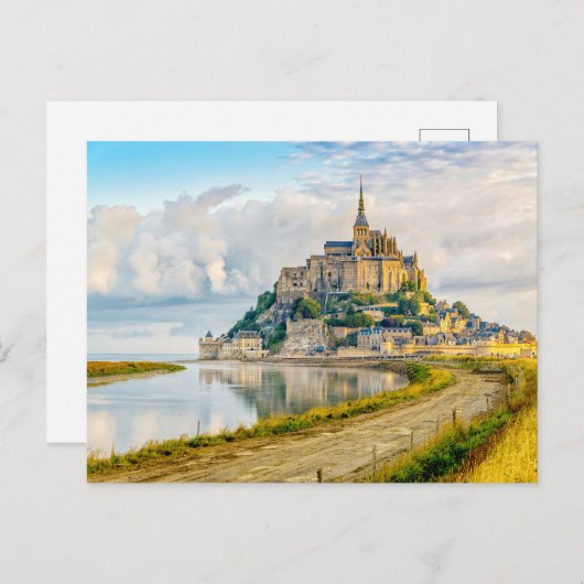 Mont-Saint-Michel, Normandy, Frankrijk Briefkaart (Voorkant / Achterkant)