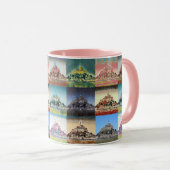 Mont Saint Michel, Normandy, Frankrijk Collage Mok (Voorkant rechts)