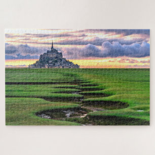 Mont-Saint-Michel, Normandy, Frankrijk Legpuzzel