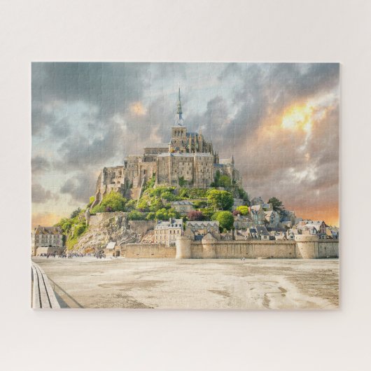 Mont-Saint-Michel, Normandy, Frankrijk Legpuzzel (Horizontaal)