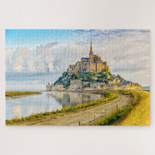 Mont-Saint-Michel, Normandy, Frankrijk Legpuzzel (Horizontaal)