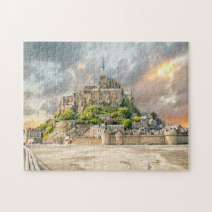 Mont-Saint-Michel, Normandy, Frankrijk Legpuzzel