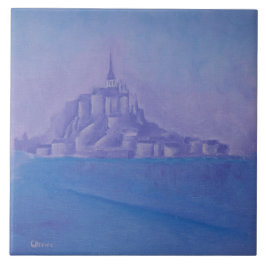 Mont Saint Michel Oil Painting-France- Tegeltje