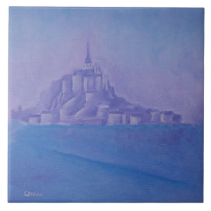 Mont Saint Michel Oil Painting-France- Tegeltje