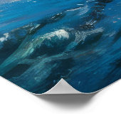 Mont Saint-Michel Olieverfschilderij in Breed Dagl Poster (Hoek)