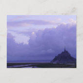 Mont-Saint-Michel Paarse Zonsopgang, Frankrijk - b Briefkaart (Voorkant)