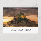 Mont-Saint-Michel-pinture Briefkaart (Voorkant)