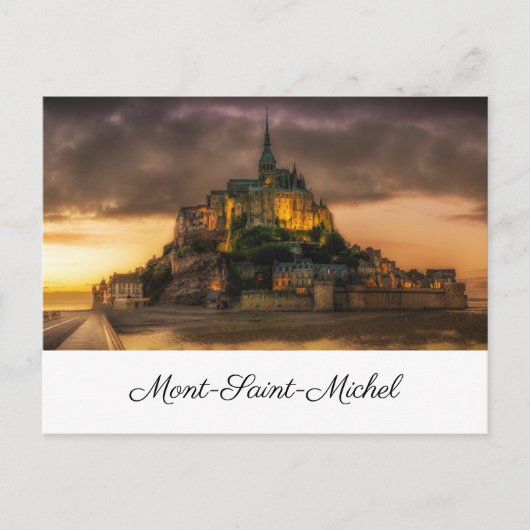 Mont-Saint-Michel-pinture Briefkaart (Voorkant)