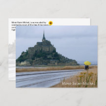 Mont-Saint-Michel Regendag, Normandië, Frankrijk -