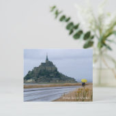 Mont-Saint-Michel Regendag, Normandië, Frankrijk - Briefkaart (Staand voorkant)