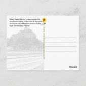 Mont-Saint-Michel Regendag, Normandië, Frankrijk - Briefkaart (Achterkant)