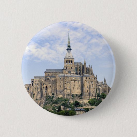Mont Saint-Michel Ronde Button 5,7 Cm (Voorkant)